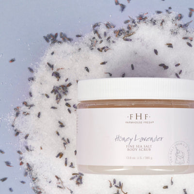 Honey Lavender Fine Sea Salt Body Scrub